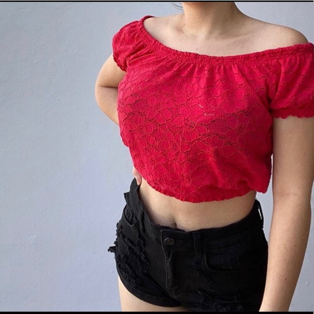 Red and stretchy Top from Aeropostale